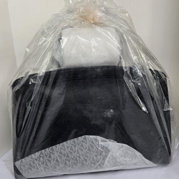 New Authentic Michael Kors Karson Pebble Leather Satchel 12.75"W x 9.75"H x 5.5" - Picture 5 of 10